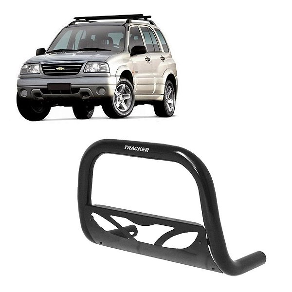 Parachoque de Impulsão Tracker 2001 a 2009 com chapa Preto