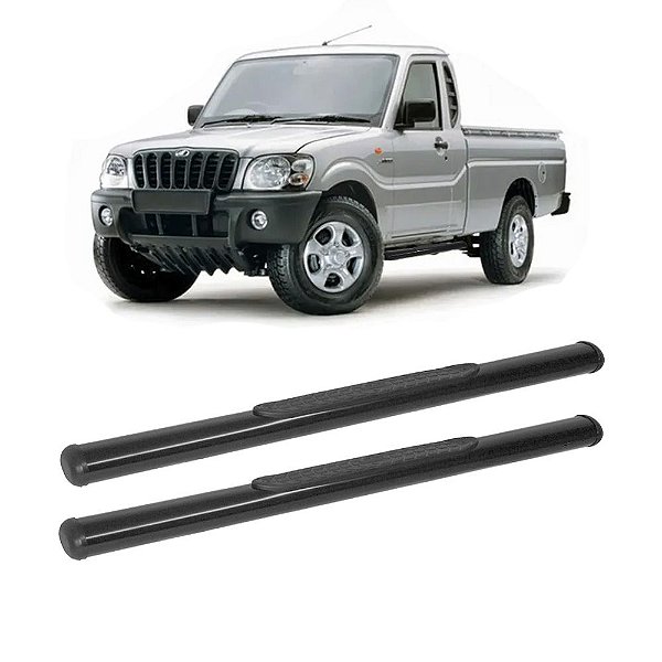 Estribo Pick-Up 2008 em diante Cabine Simples Preto