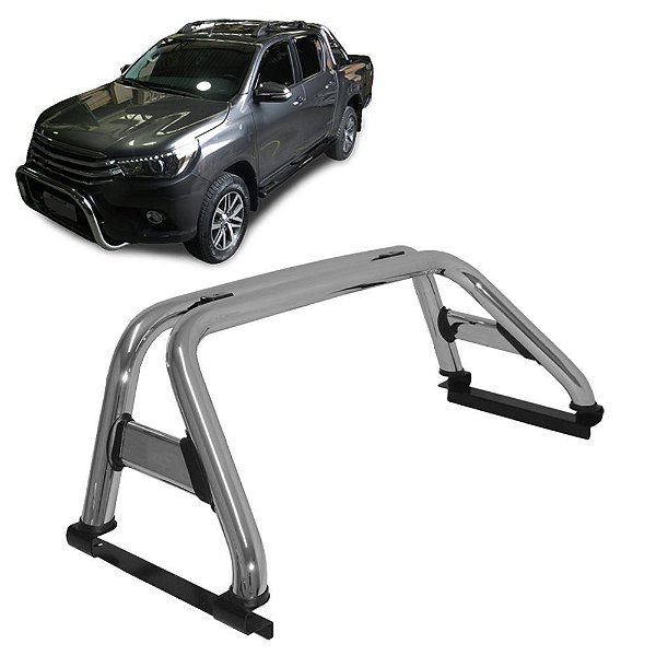 Santo Antônio Hilux 2016 em diante CD sem grade Cromo