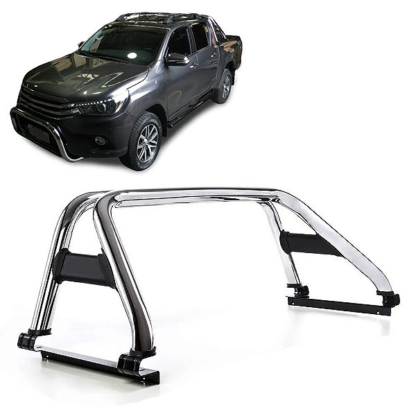 Santo Antônio Hilux 2016 em diante CD sem grade Cromo