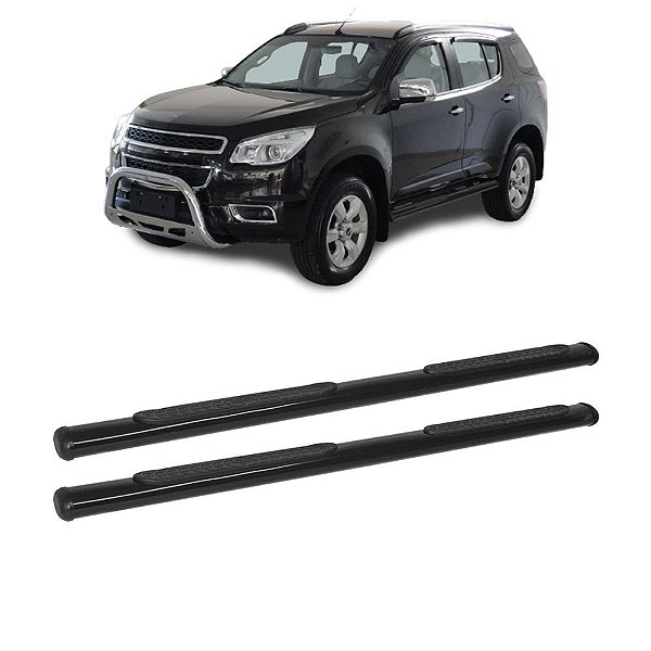 Estribo TrailBlazer 2013 Preto Oblongo