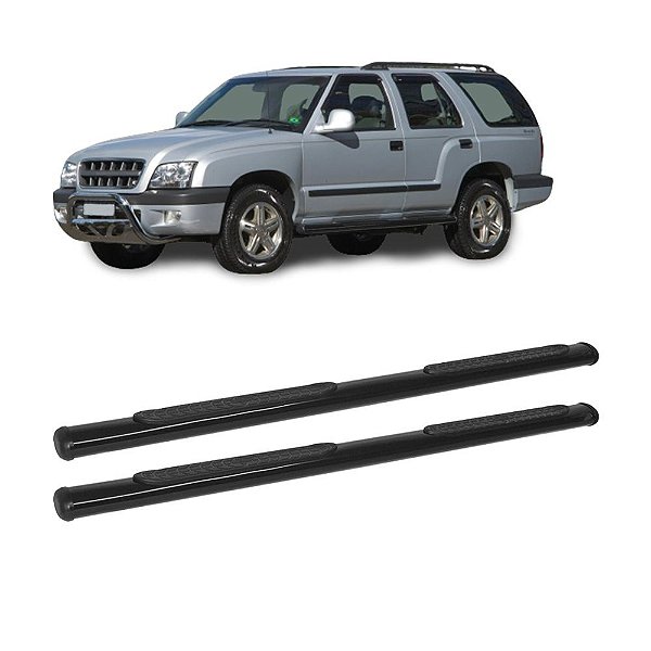 Estribo Blazer 1996 a 2011 Preto Oblongo