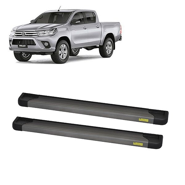 Estribo Hilux 2016 2017 2018 Onix Cabine Dupla Alumínio