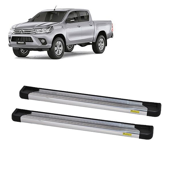 Estribo Hilux 2016 2017 2018 Cabine Dupla Alumínio
