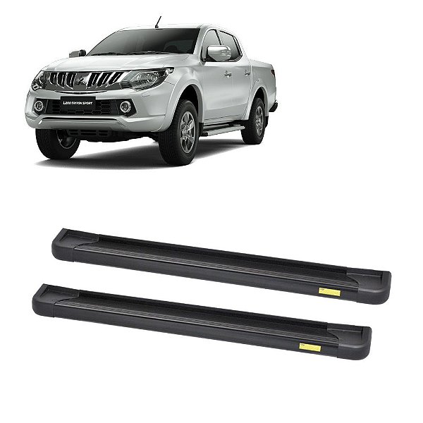 Estribo L200 Triton Sport 2016 (2017) Alumínio Preto