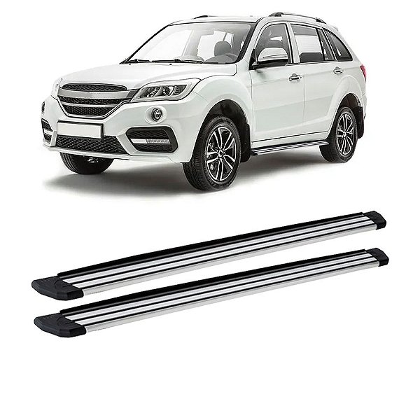 Estribo Lifan X60 2017 em diante Anodizado Aluminio Slim