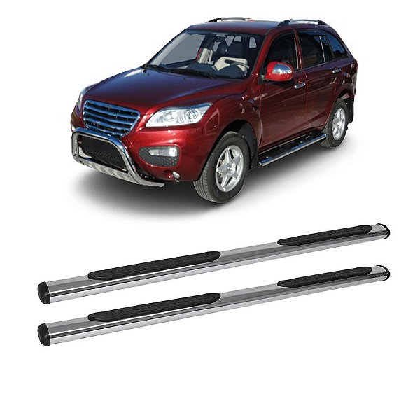 Estribo Lifan X60 2013 a 2016 Cromo Oblongo
