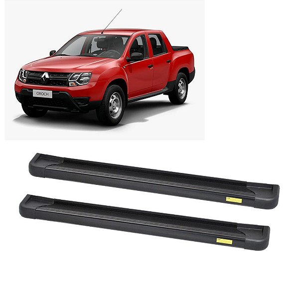 Estribo Duster Oroch Express 2017 Alumínio Preto