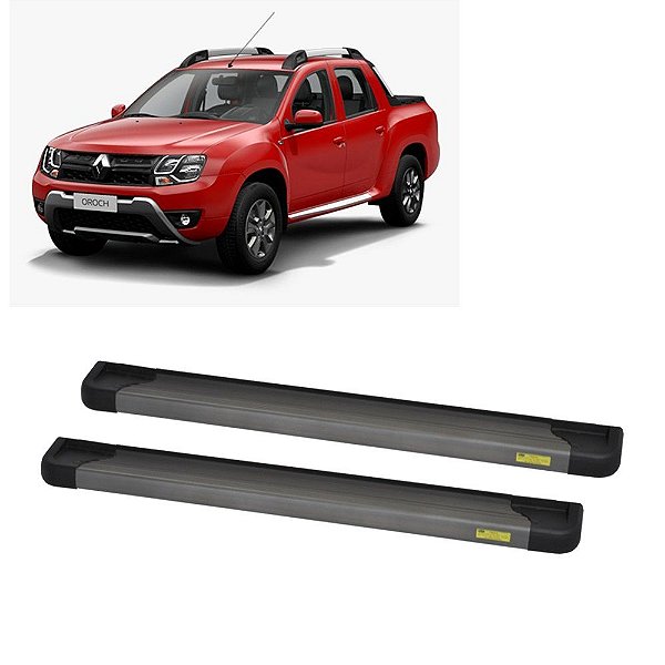 Estribo Duster Oroch Dynamique 2016 Alumínio Cor Onix