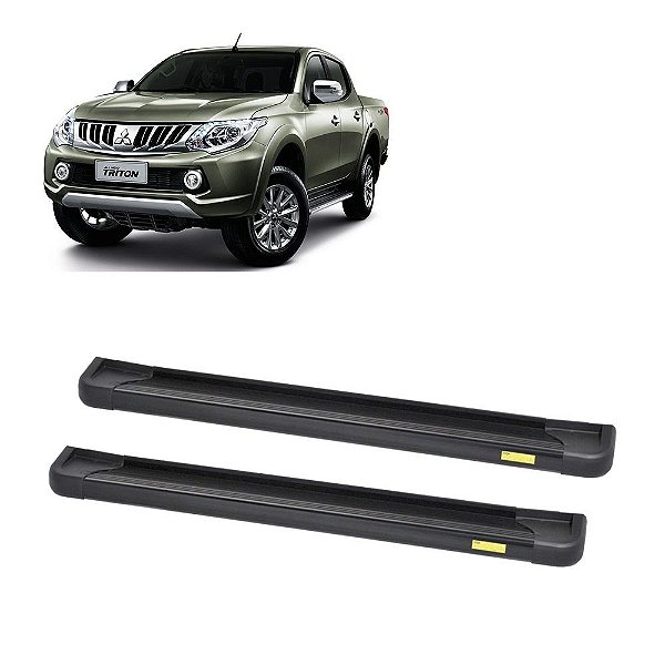 Estribo L200 Triton 2008 2009 2010 2011 2012 a 2016 Preto