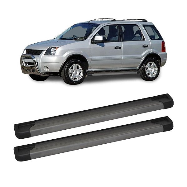 Estribo EcoSport 2004 a 2012 Aluminio Grafite