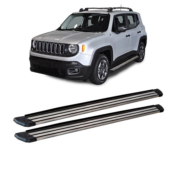 Estribo Renegade 2015 em diante Grafite Aluminio Slim
