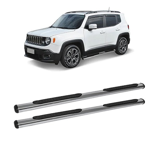 Estribo Renegade 2015 em diante Cromo Oblongo