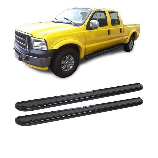 Estribo F350 1999 a 2012 Cabine Dupla Preto Plataforma