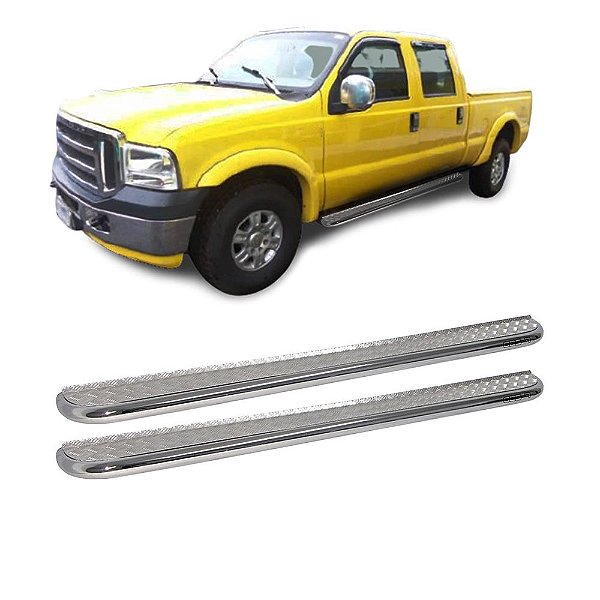 Estribo F350 1999 a 2012 Cabine Dupla Cromado Plataforma