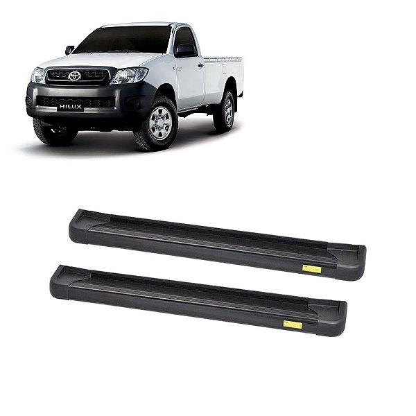 Estribo Hilux 2005 2006 2007 2008 2009 2010 a 2015 CS Preto