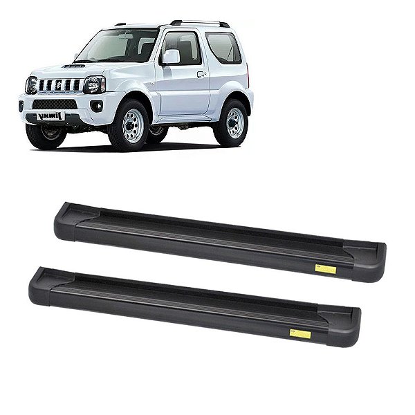 Estribo Jimny 2010 2011 2012 2013 2014 2015 a 2020 CS Preto