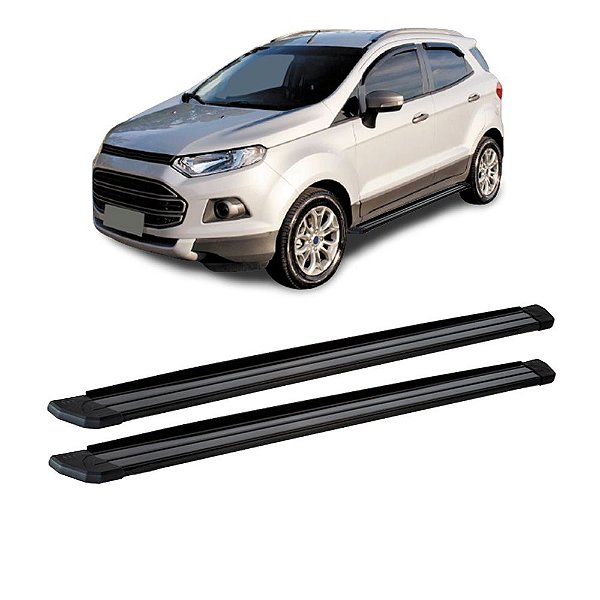 Estribo EcoSport 2013 a 2017 Aluminio Preto Slim