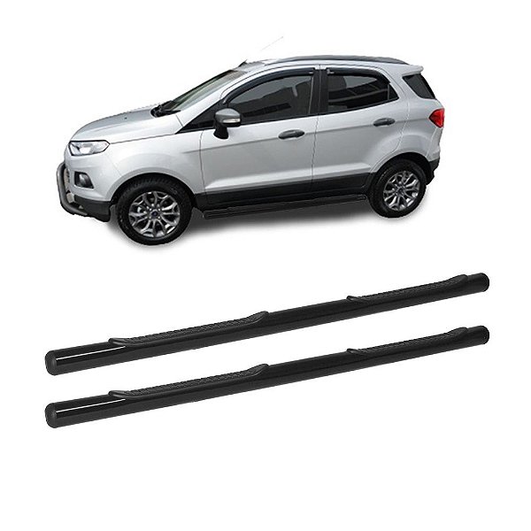 Estribo EcoSport 2013 em diante Redondo Preto