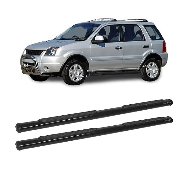 Estribo EcoSport 2004 a 2012 Oblongo Preto