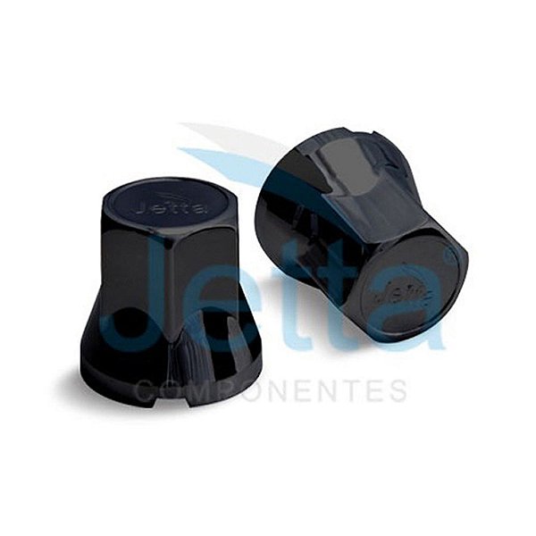 Kit Capa de Porca Roda Jetta 32/33mm Preta