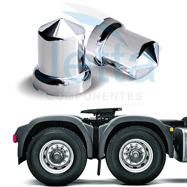 Conjunto Capa de Porca Roda Dominicana 32/33mm