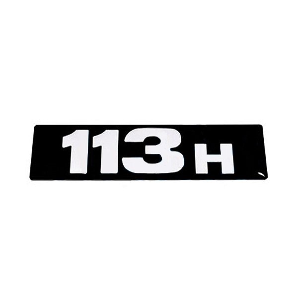 Emblema Capo Para Scania 113H - Acrilico Preto com Espelhado