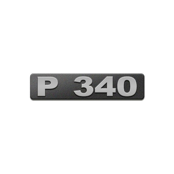 Emblema Potência Para Scania P340 Moderno - Cinza