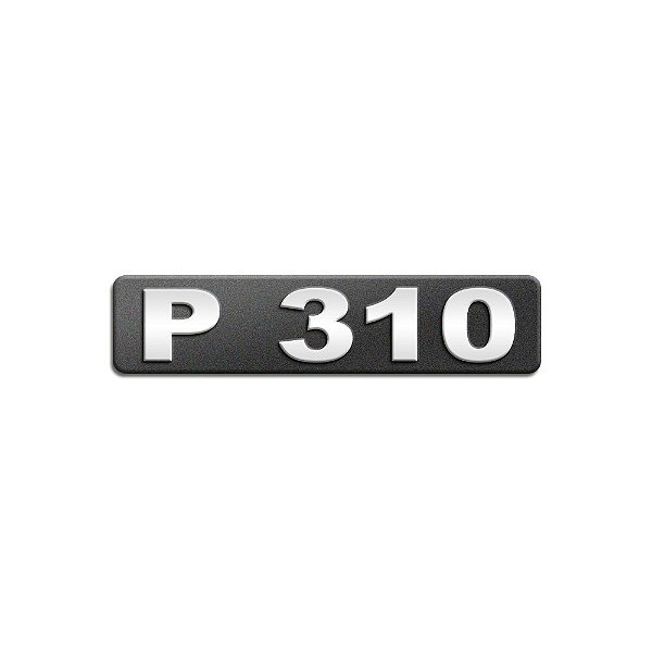 Emblema Potência Para Scania P310 Moderno - Cromado