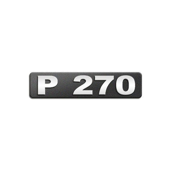 Emblema Potência - Cromado - Para P270 Moderno