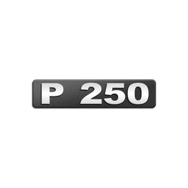 Emblema Potência Para P250 Moderno - Cromado