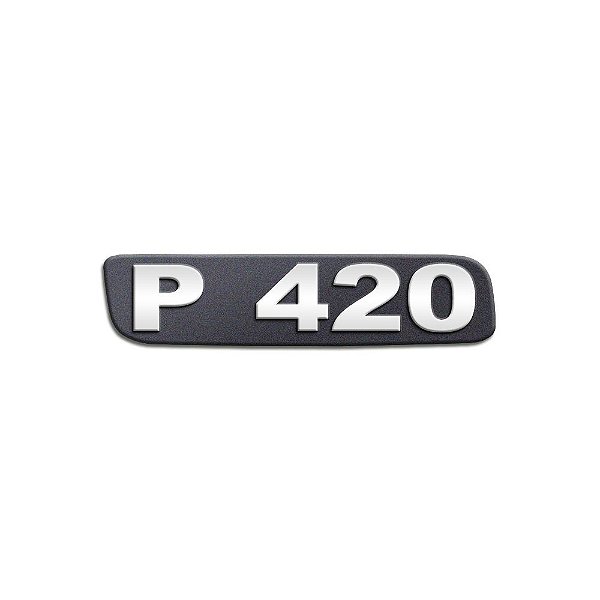 Emblema Potência Para P420 Antigo - Cromado