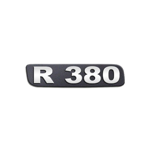 Emblema Potência - Cromado - Para R380 Antigo