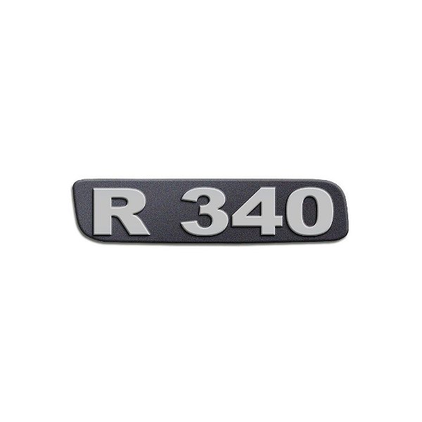 Emblema Potência Para Scania R340 Antigo - Cinza
