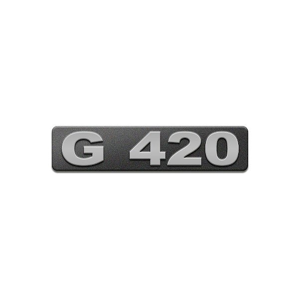 Emblema Potência Para Scania G420 Moderno - Cinza