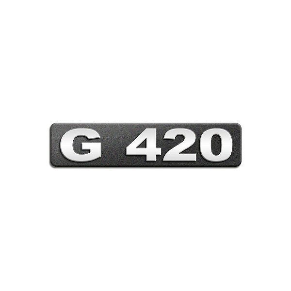 Emblema Potência Para Scania G420 Moderno - Cromado