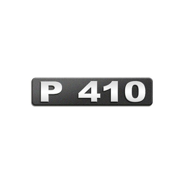 Emblema Potência - Cromado - Para P410 Moderno