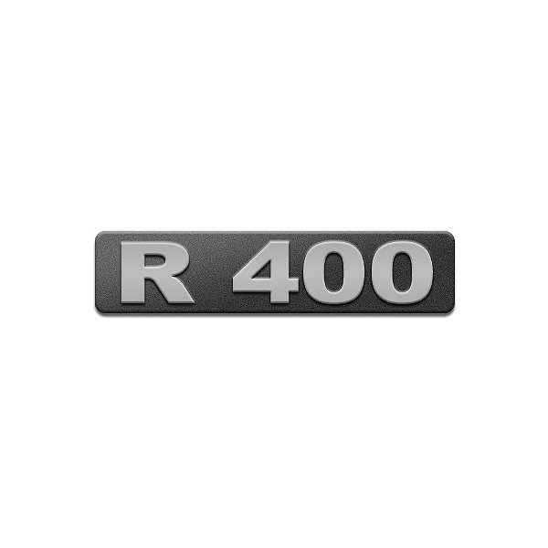 Emblema Potência - Cinza - Para R400 Moderno