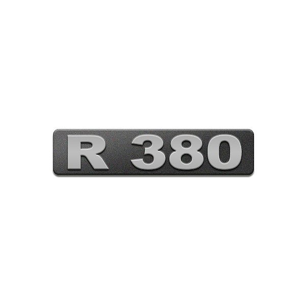 Emblema Potência Para R380 Moderno - Cinza