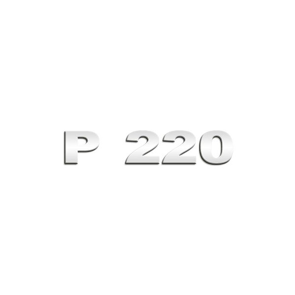 Aplique Inox Potência Para NTG P220 - Espelhado