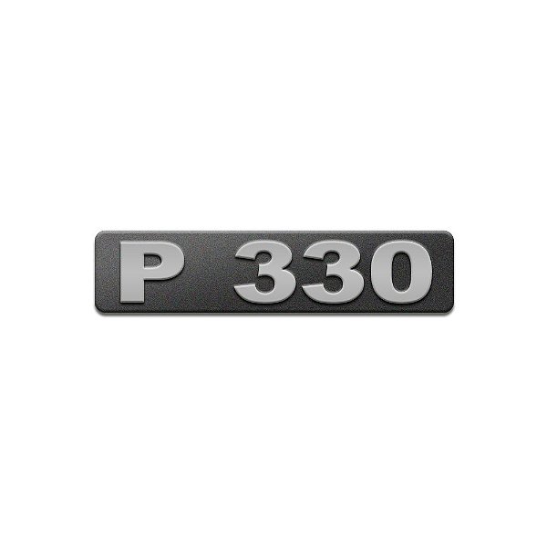 Emblema Potência Para Scania P330 Moderno - Cinza