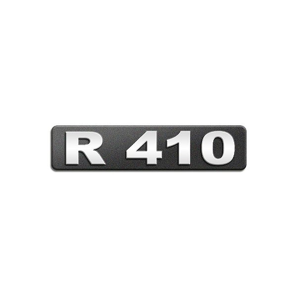 Emblema Potência - Cromado - Para R410 Moderno