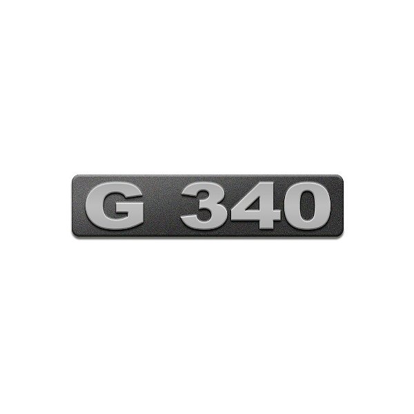 Emblema Potência Para Scania G340 Moderno - Cinza