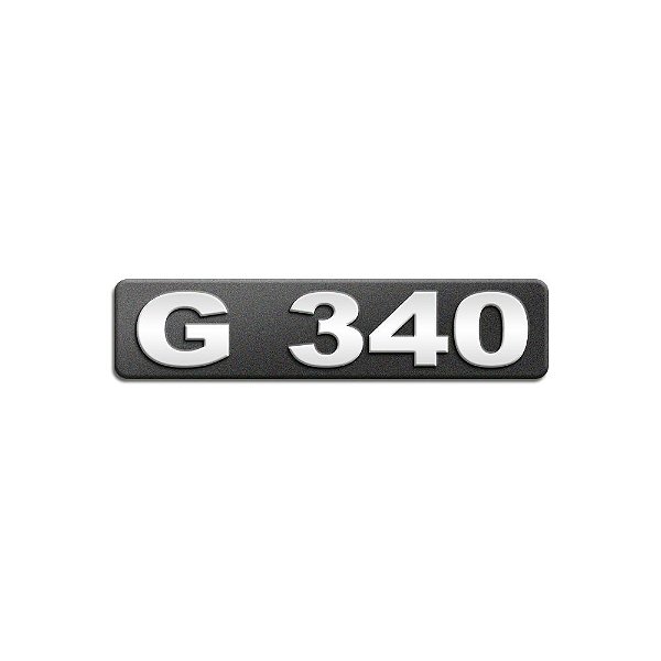 Emblema Potência Para G340 Moderno - Cromado