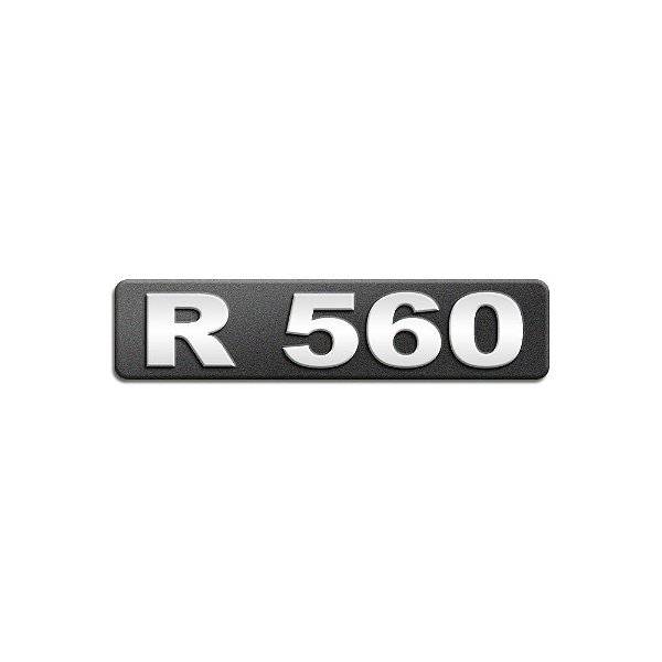 Emblema Potência - Cromado - Para R560 Moderno
