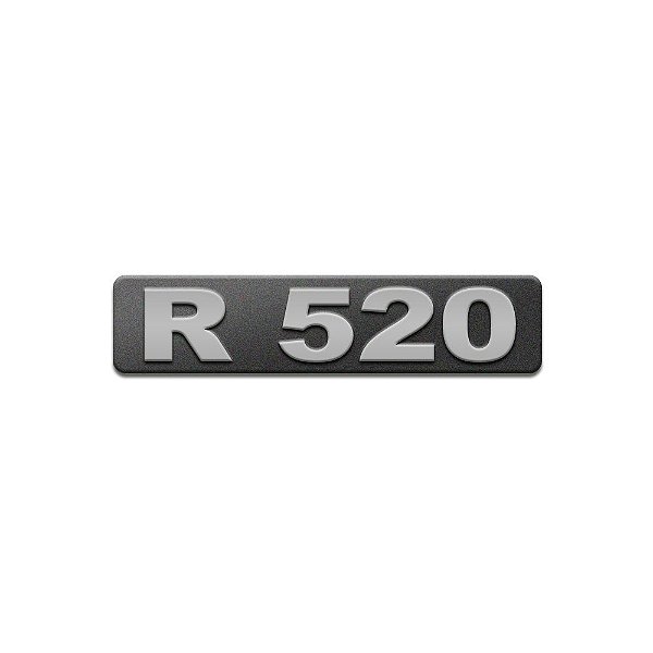 Emblema Potência Para R520 Moderno - Cinza