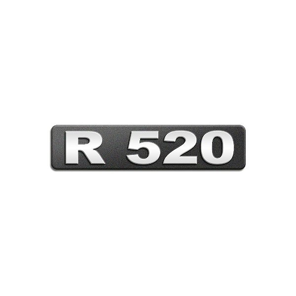 Emblema Potência Para R520 Moderno - Cromado