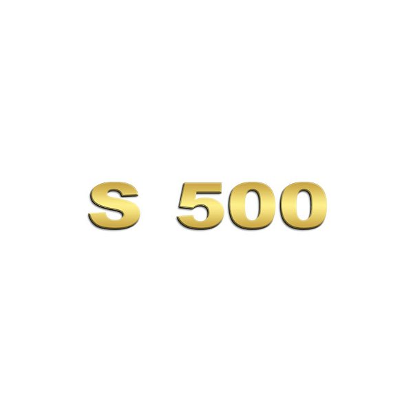 Aplique Inox Potência - Para NTG S500 - Dourado