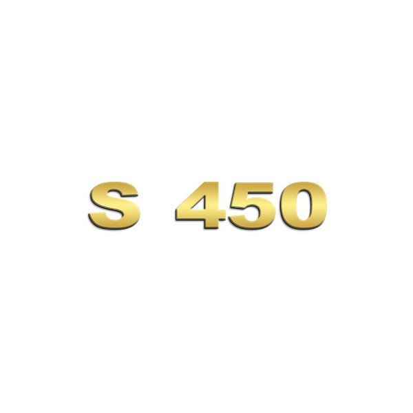 Aplique Inox Dourado Potência - Para Scania NTG S450