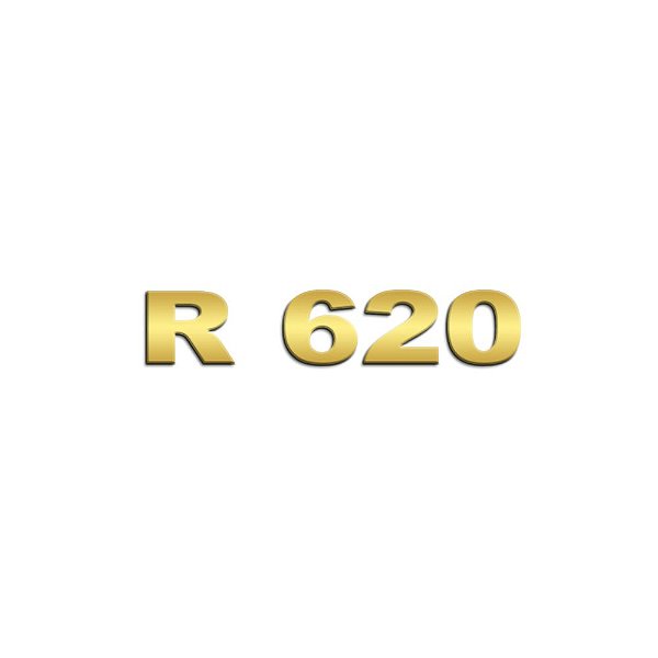 Aplique Inox Potência - Para NTG R620 - Dourado